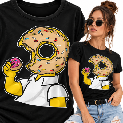 KOSZULKA DAMSKA  ANIMOWANA I LIKE DONUT